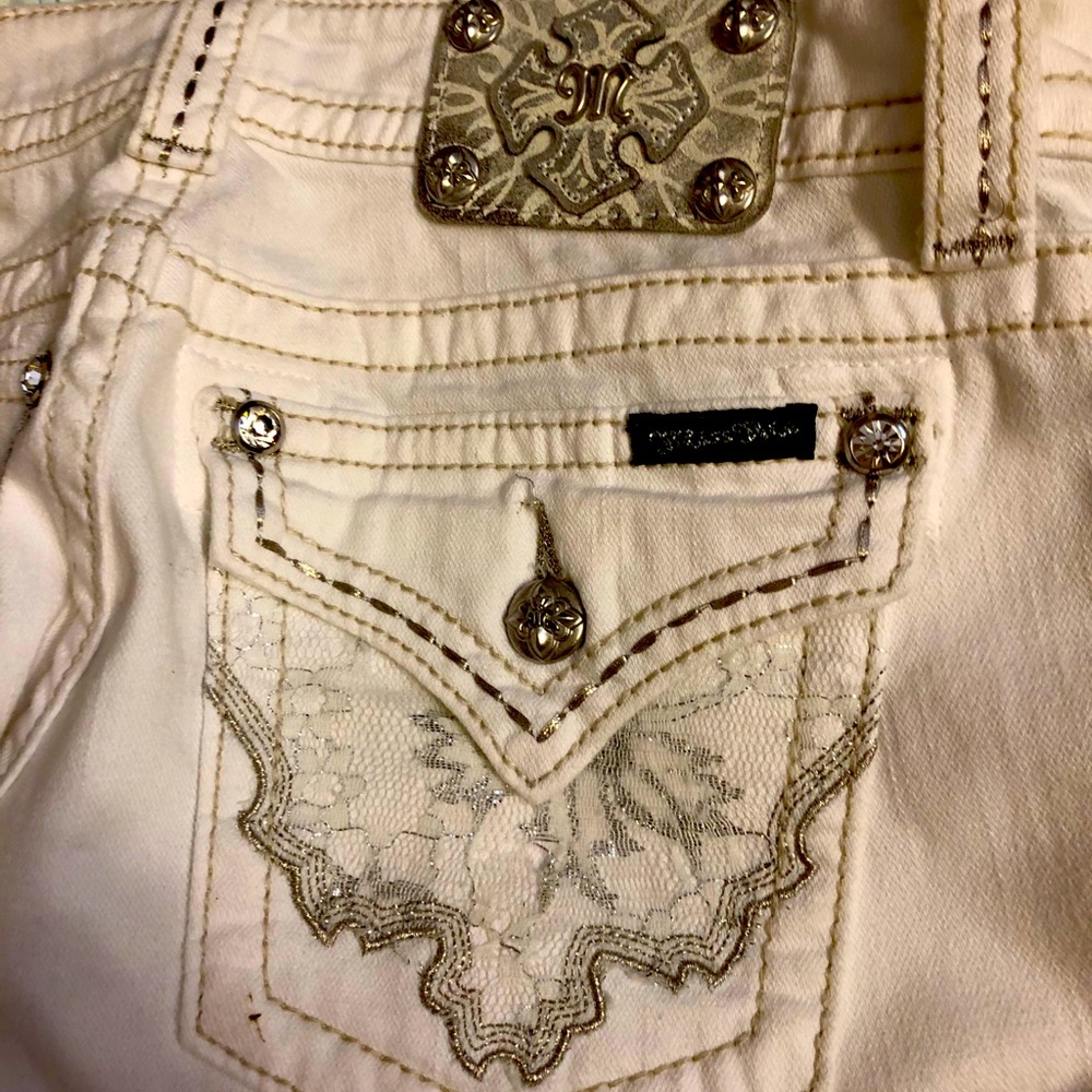 Miss Me Skinny White Jeans